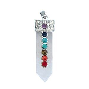 Rose Quartz Chakra Pendant Point